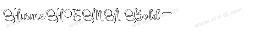 HurmeHEMA Bold字体转换